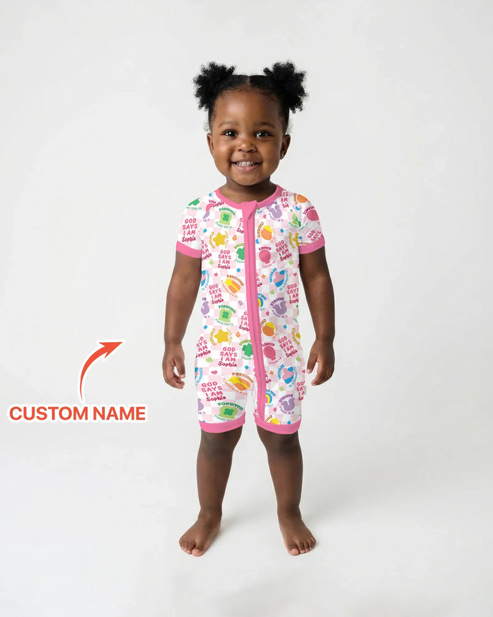 God Says I Am St. Patrick’s Day Custom Name Family Matching Bamboo Shorty Zippy
