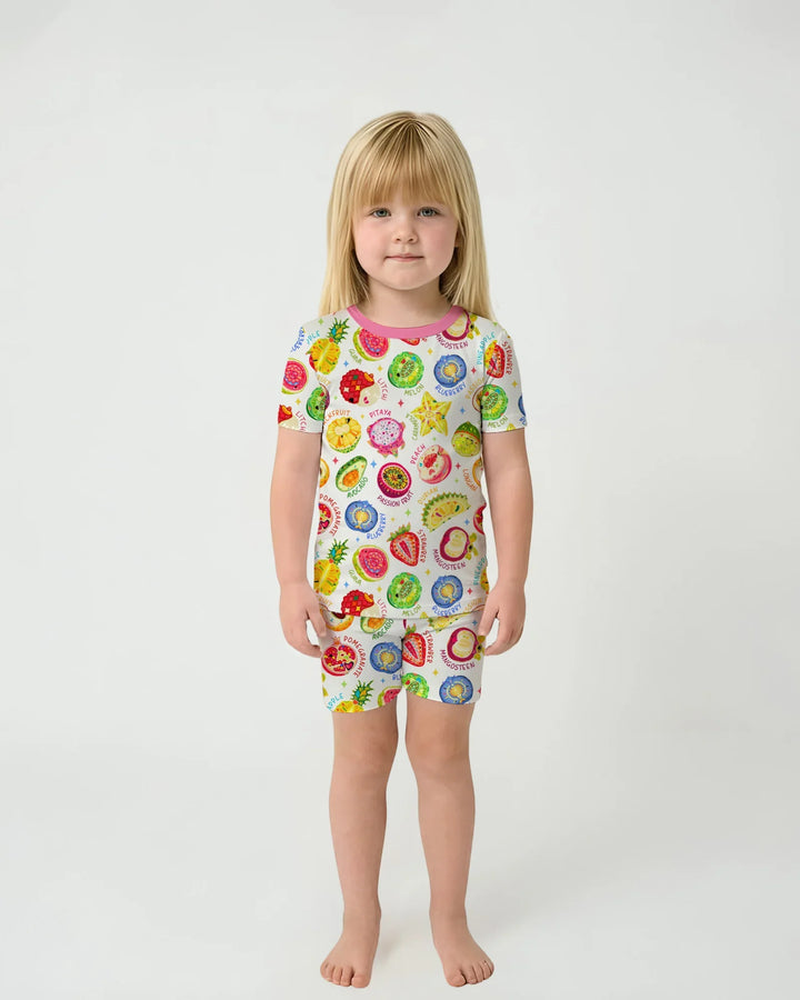 Juicy World Bamboo Two Piece Short Sleeve Shorts Pajama Set