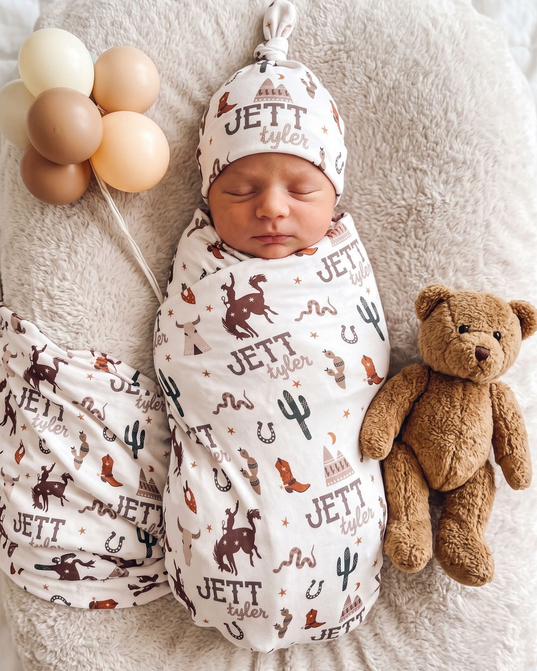 Little Western Rodeo Bamboo Swaddle Blanket