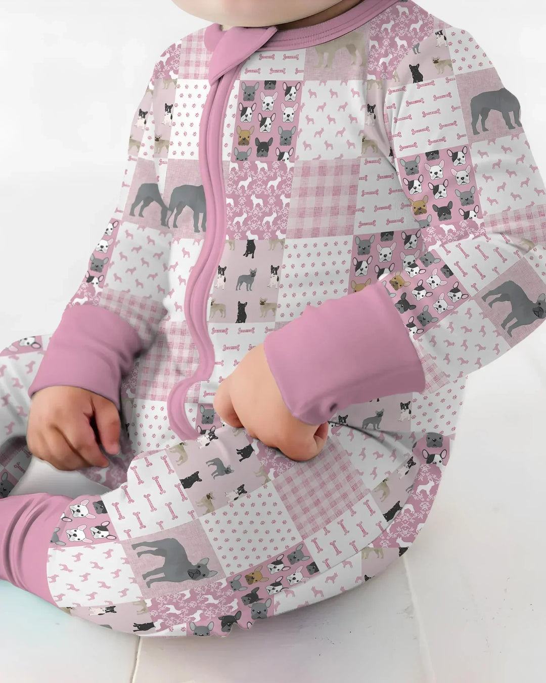 Frenchies Patchwork Family Matching Bamboo Convertible Zippy