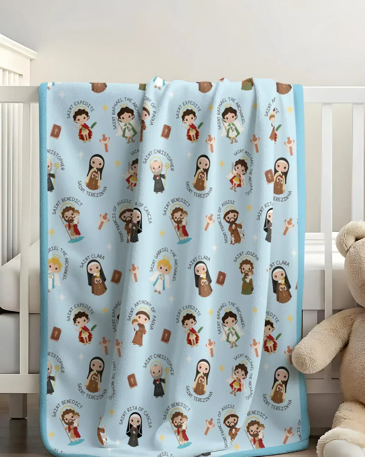 Saints in the Clouds Bamboo Blanket