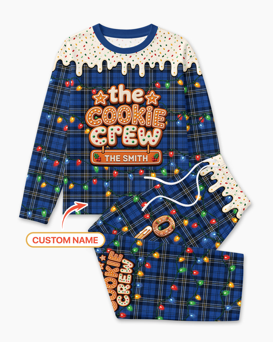 The Cookie Crew Custom Name Bamboo Men's Pajama Set