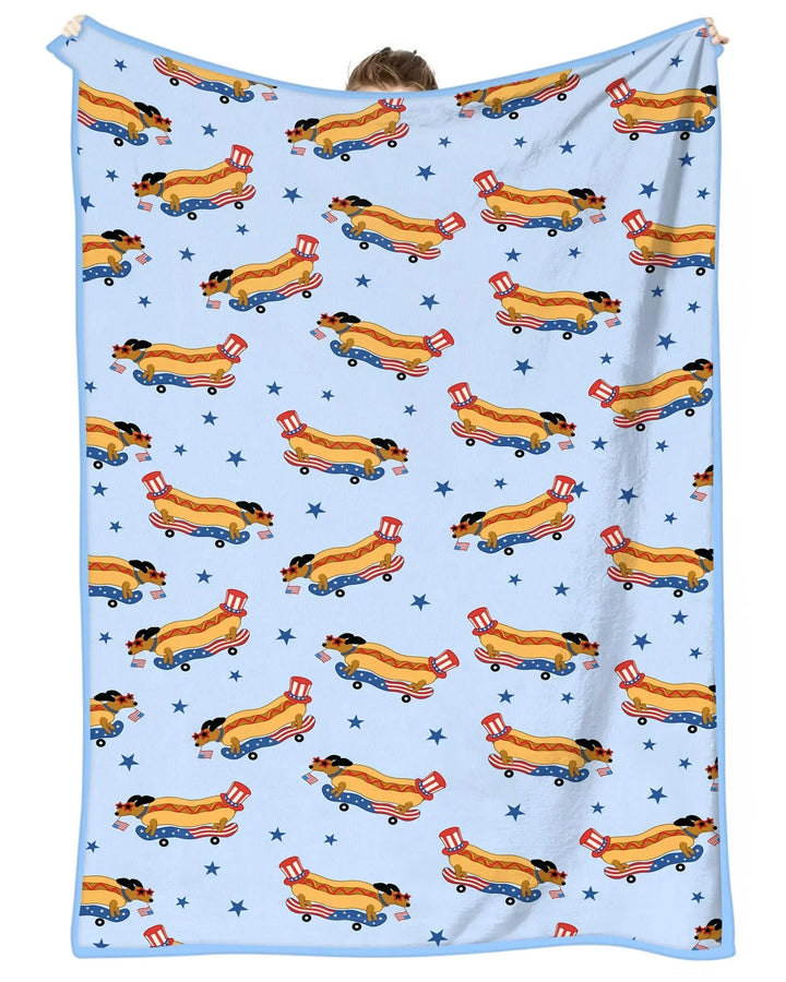 American Hot Dog Bamboo Blanket