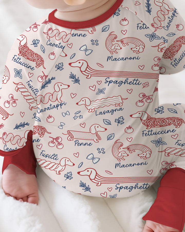 Funny Dachshund Pasta Pups Bamboo Convertible Zippy