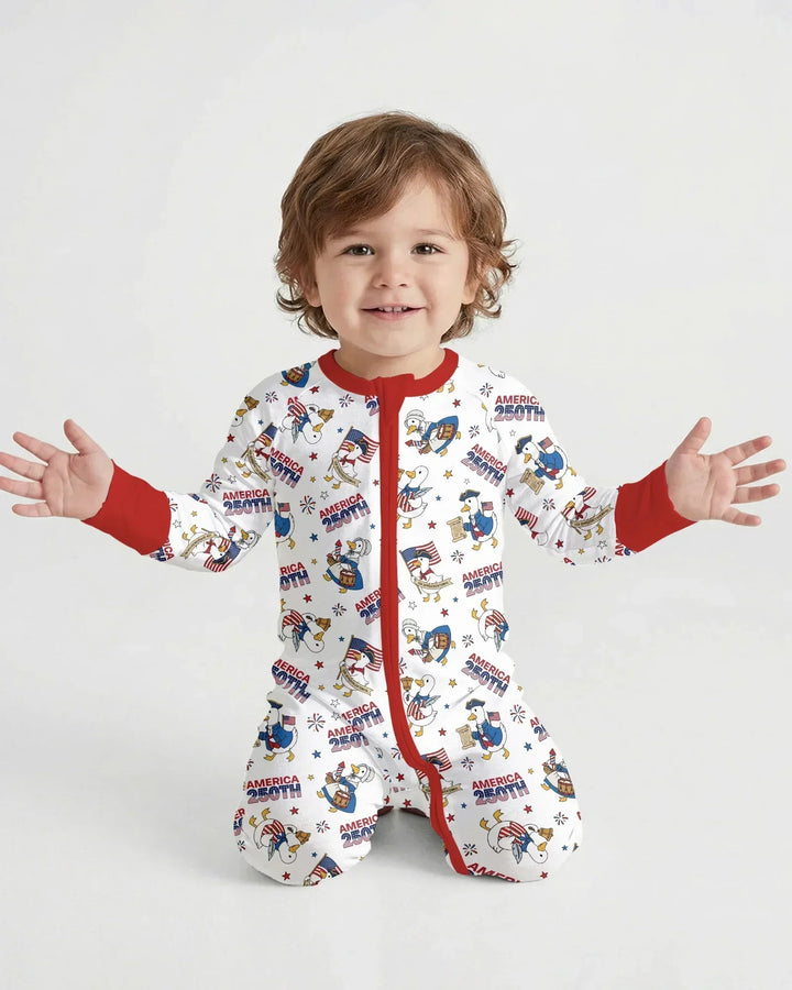 Patriotic Goose Celebrating 250 Years Bamboo Convertible Zippy