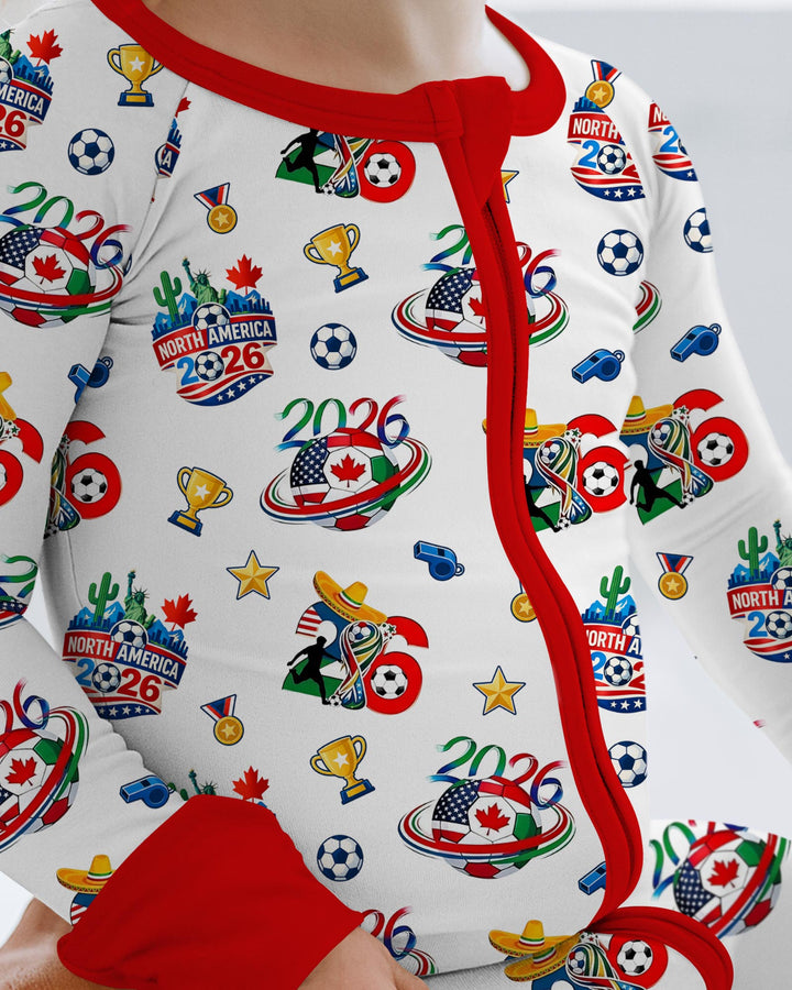 World Soccer North America 2026 Family Matching Bamboo Convertible Zippy