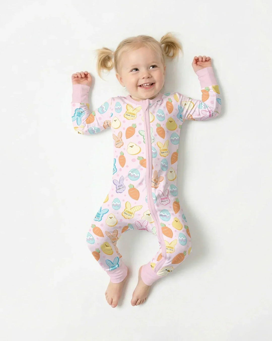 Easter Christian Bunny Bamboo Convertible Zippy