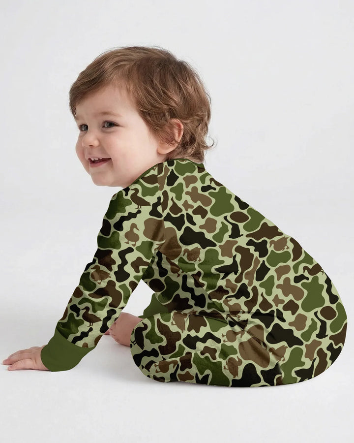 Mallard Duck Hunting Camouflage Bamboo Convertible Zippy