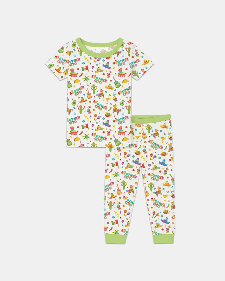 Cinco de Mayo Family Matching Bamboo Two Piece Short Sleeve Pajama Set