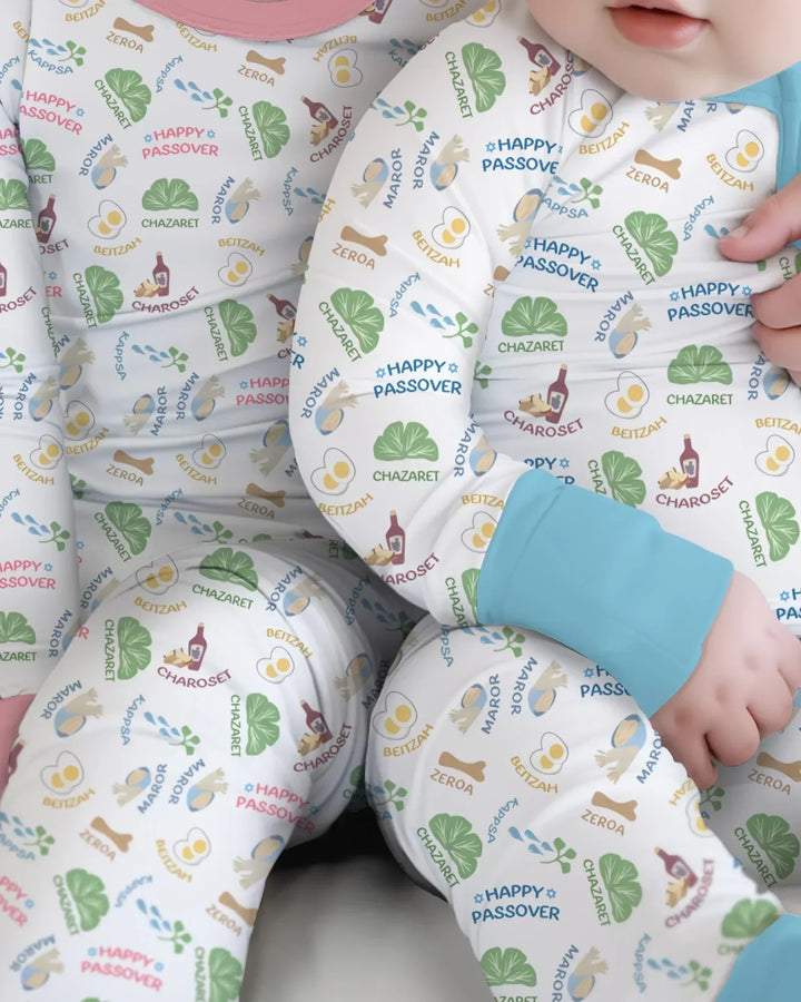 Happy Passover Matching Family Bamboo Convertible Zippy