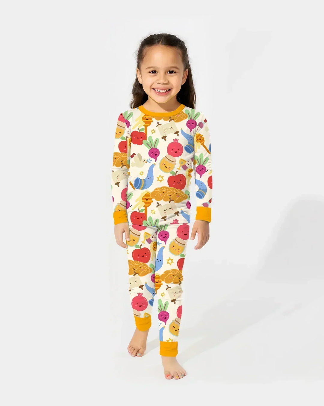 Shana Tova Rosh Hashanah Bamboo Two Piece Long Sleeve Pajama Set