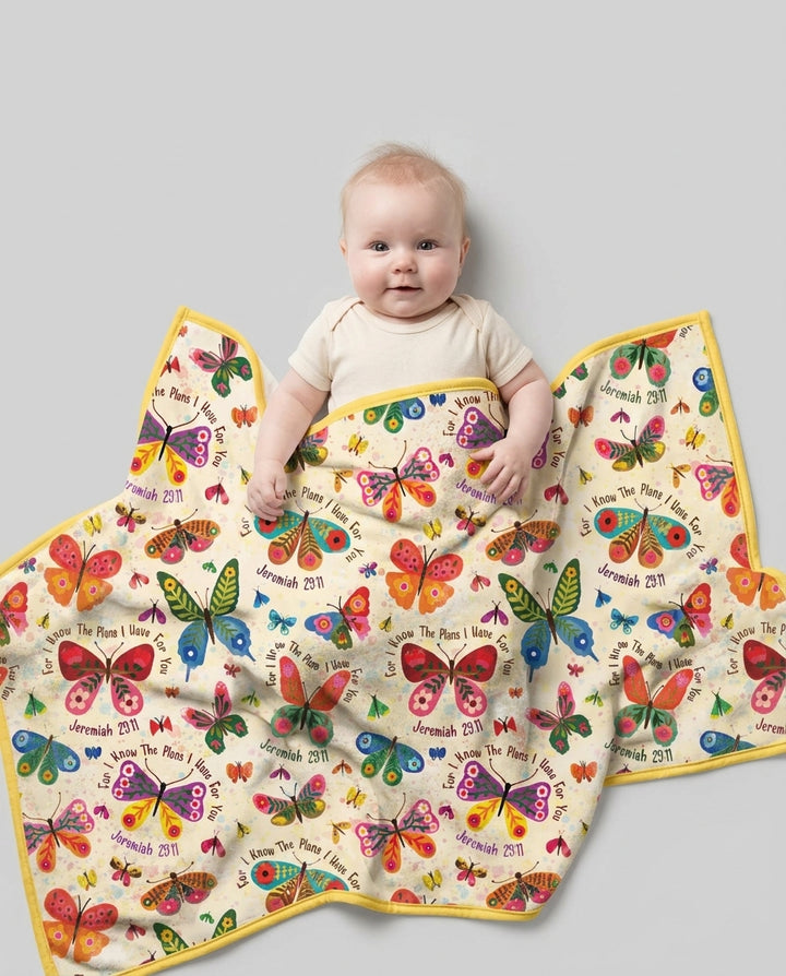 For I Know The Plans I Have For You Bamboo Blanket