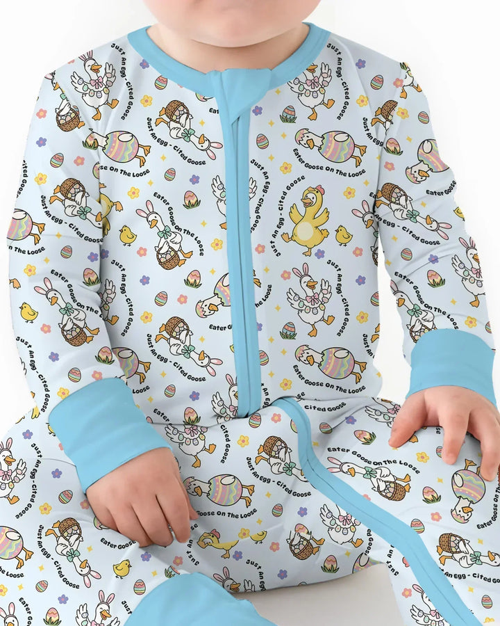 Easter Goose Family Matching Bamboo Convertible Zippy