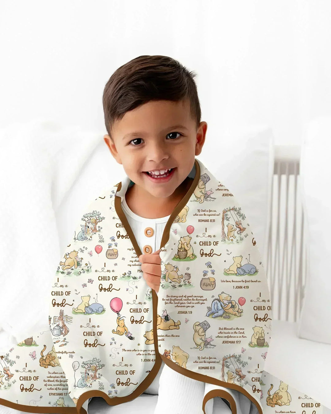 Child of God Whimsy Woodland Bamboo Blanket