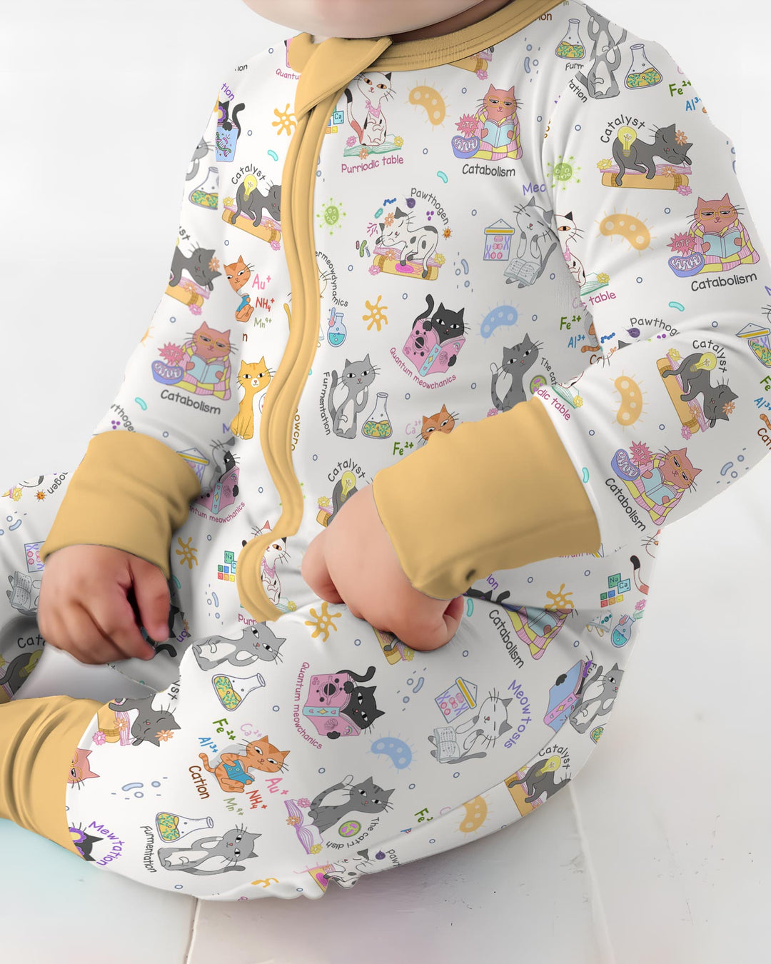 Funny Cat Love Scientist Bamboo Convertible Zippy