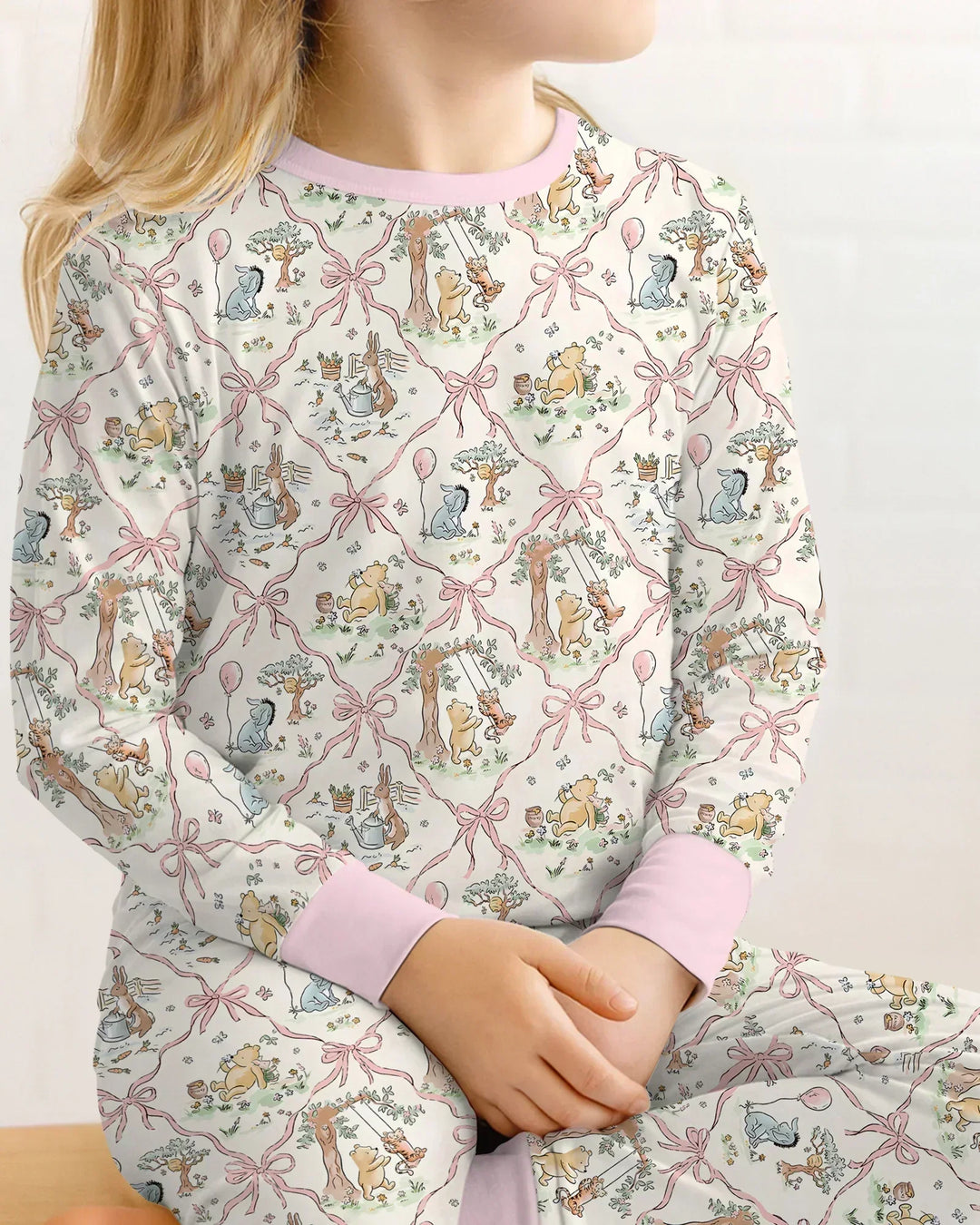 Spring Meadow Friends Bamboo Two Piece Long Sleeve Pajama Set