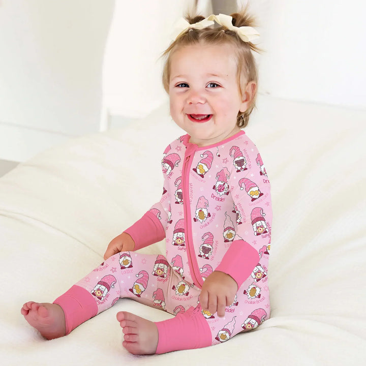 Happy Hanukkah Matching Family Convertible Zippy , Happy Hanukkah Matching Family Convertible Zippy - 0-3M / Girl
