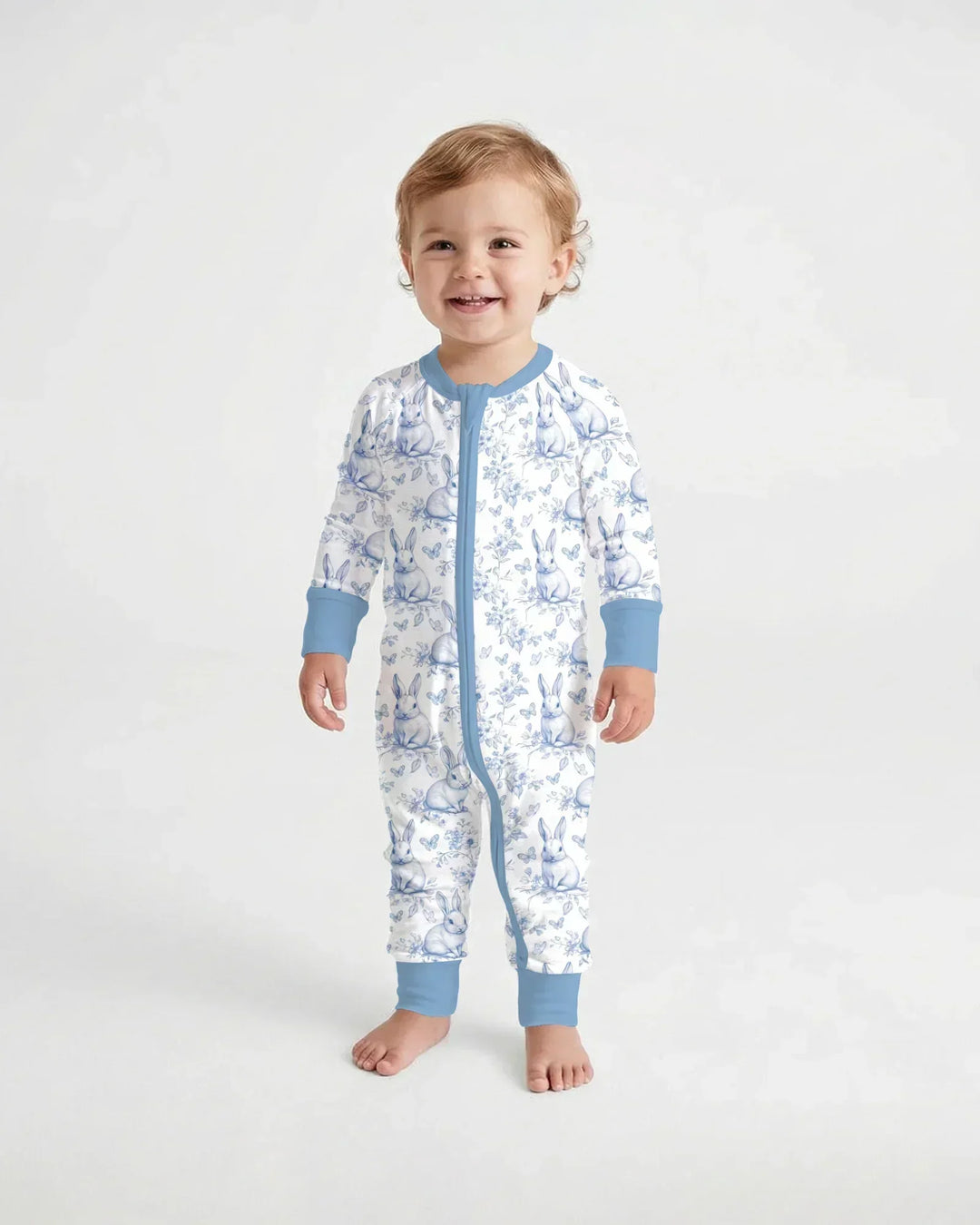 Easter Chinoiserie Toile de Jouy Bamboo Convertible Zippy