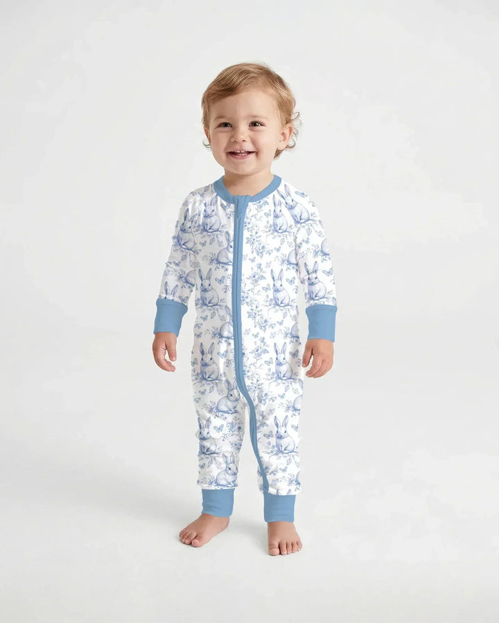 Easter Chinoiserie Toile de Jouy Bamboo Convertible Zippy