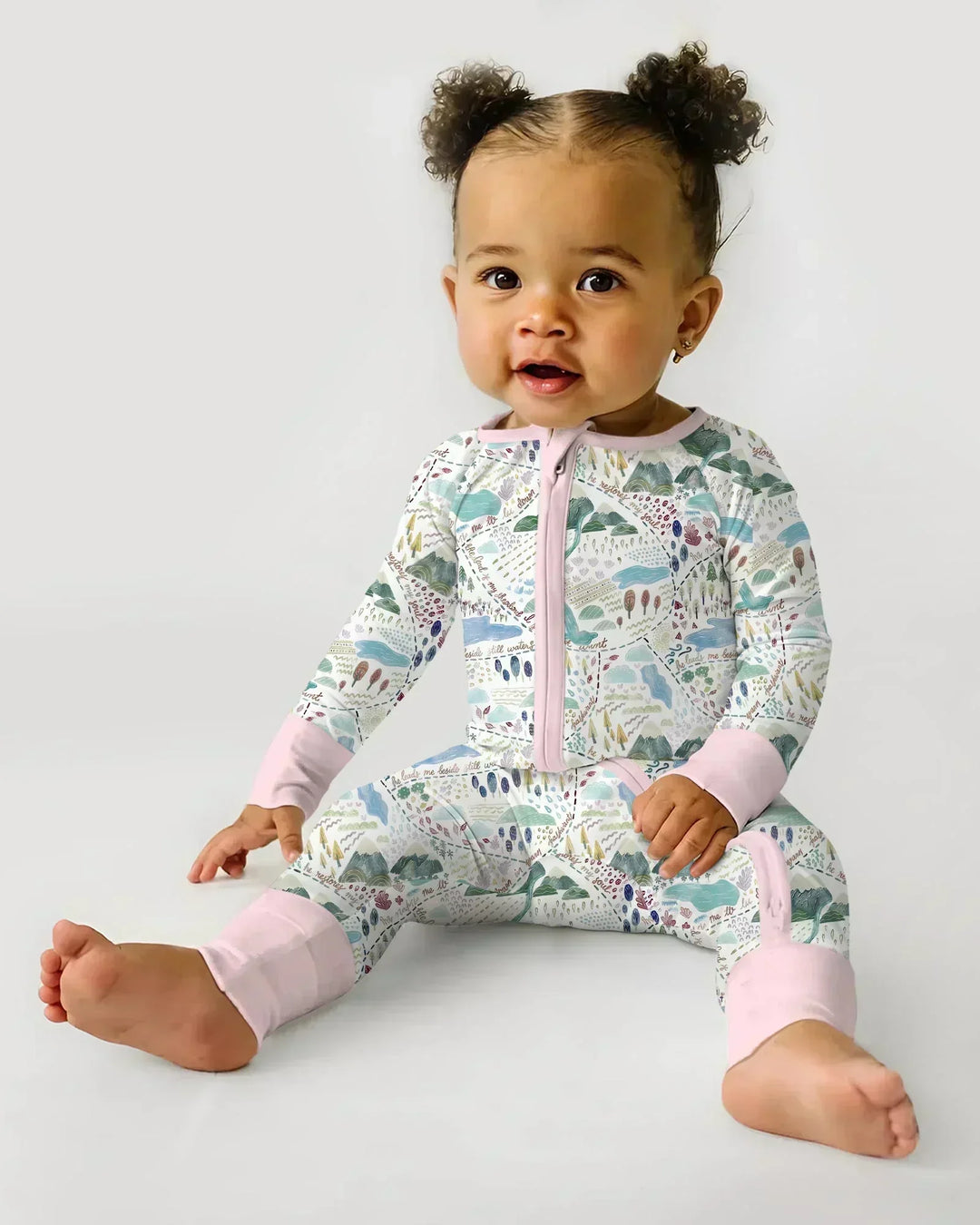 Whimsical Psalms 23 Map Bamboo Convertible Zippy