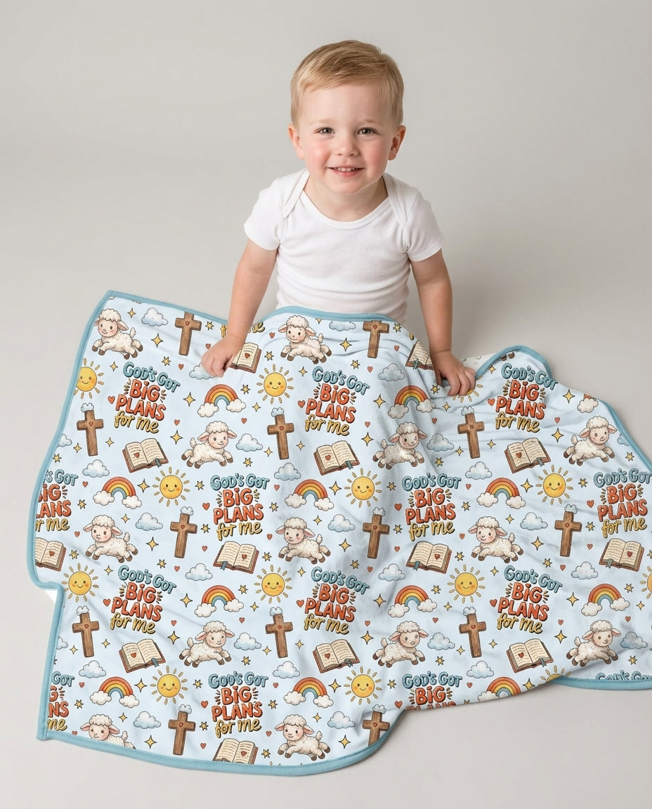 God's Got Big Plans For Me Bamboo Blanket