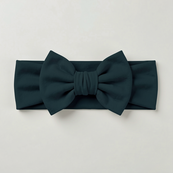Solid Color Bamboo Luxe Bow Headband