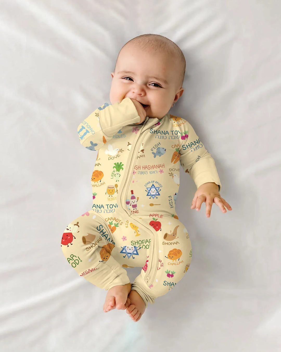 Family Rosh Hashanah Matching Bamboo Convertible Zippy