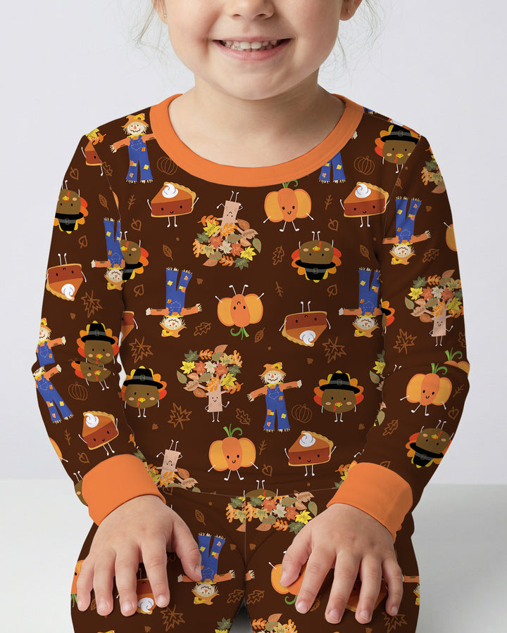 Template Bamboo Two Piece Long Sleeve Pyjamas Set