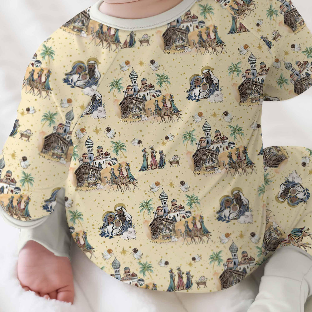 Nativity Christmas Family Matching Family Bamboo Convertible Zippy