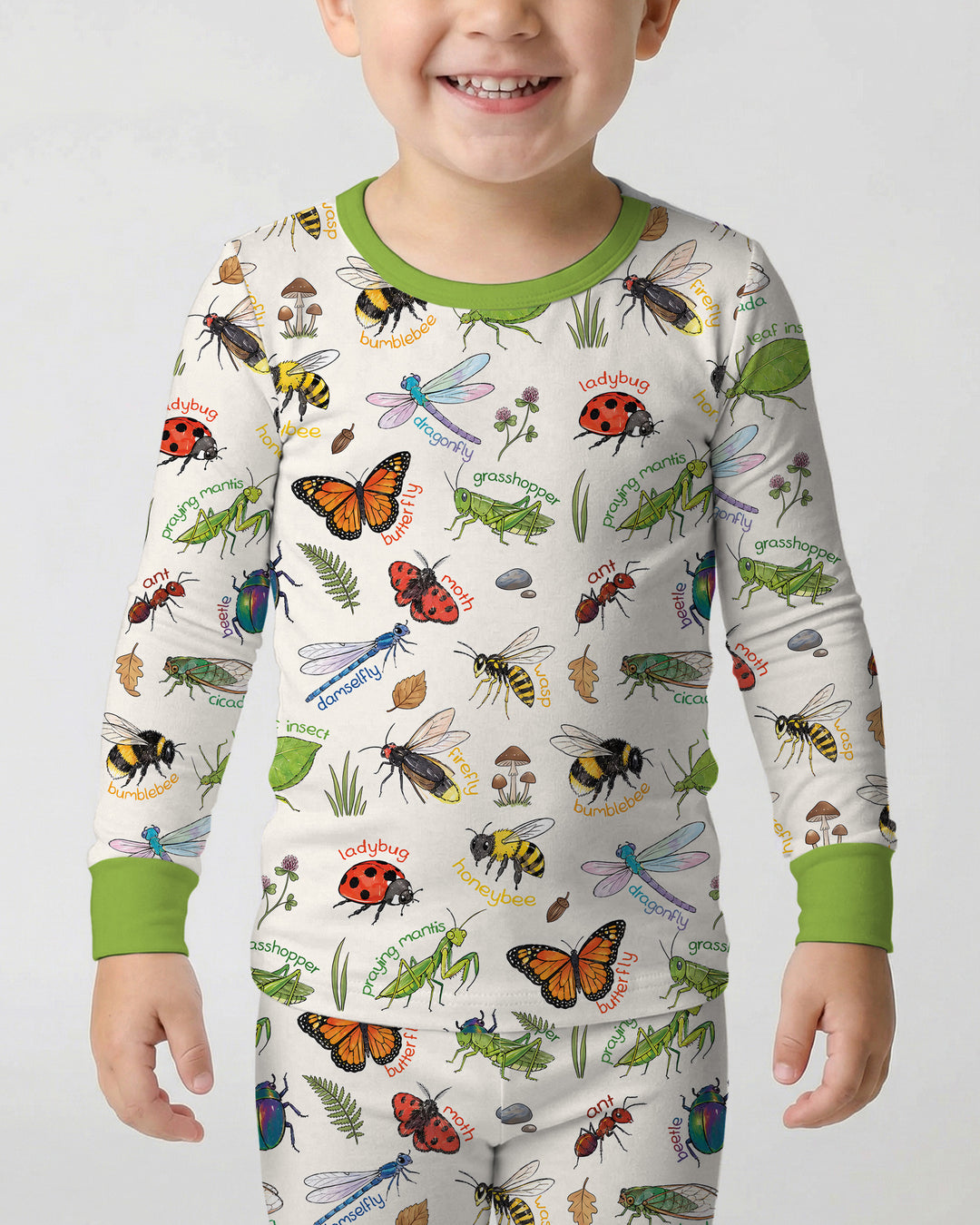 Template Bamboo Two Piece Long Sleeve Pyjamas Set
