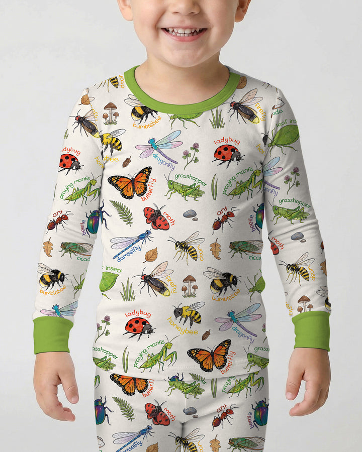 Template Bamboo Two Piece Long Sleeve Pyjamas Set