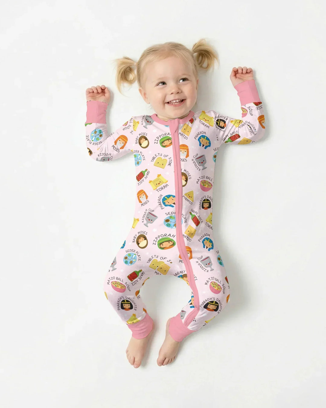 Cute Passover Characters Bamboo Convertible Zippy
