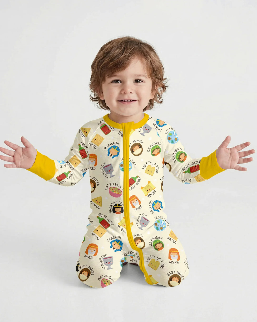 Cute Passover Characters Bamboo Convertible Zippy