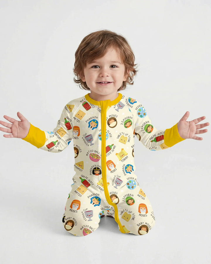 Cute Passover Characters Bamboo Convertible Zippy