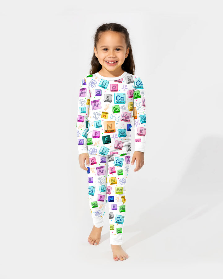 Science Elements Bamboo Two Piece Long Sleeve Pajama Set