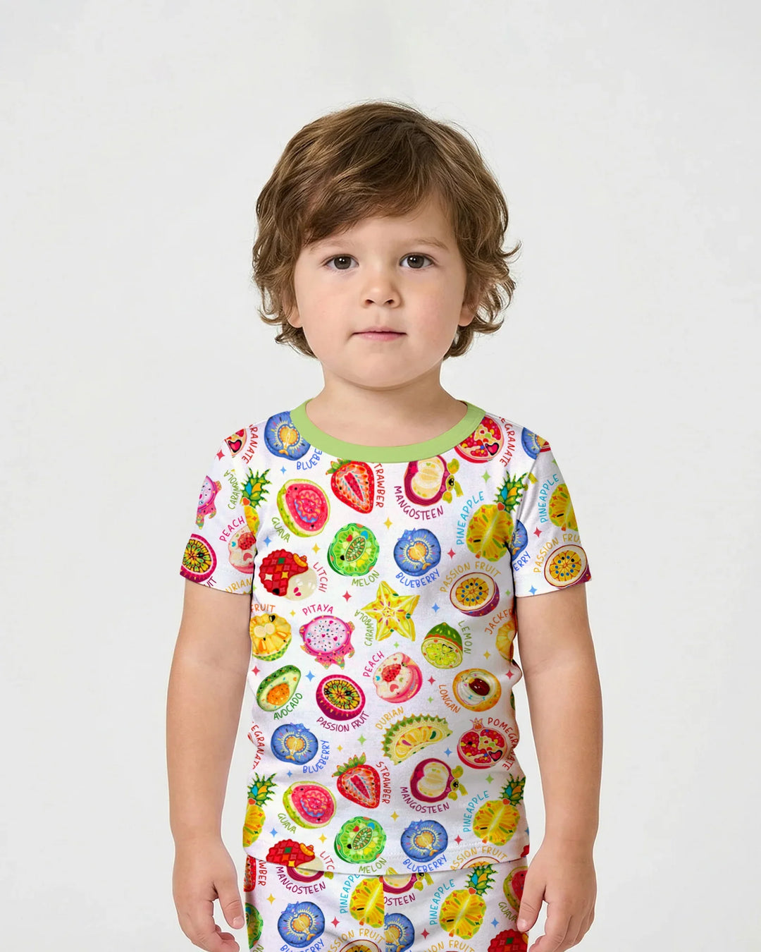 Juicy World Bamboo Two Piece Short Sleeve Shorts Pajama Set