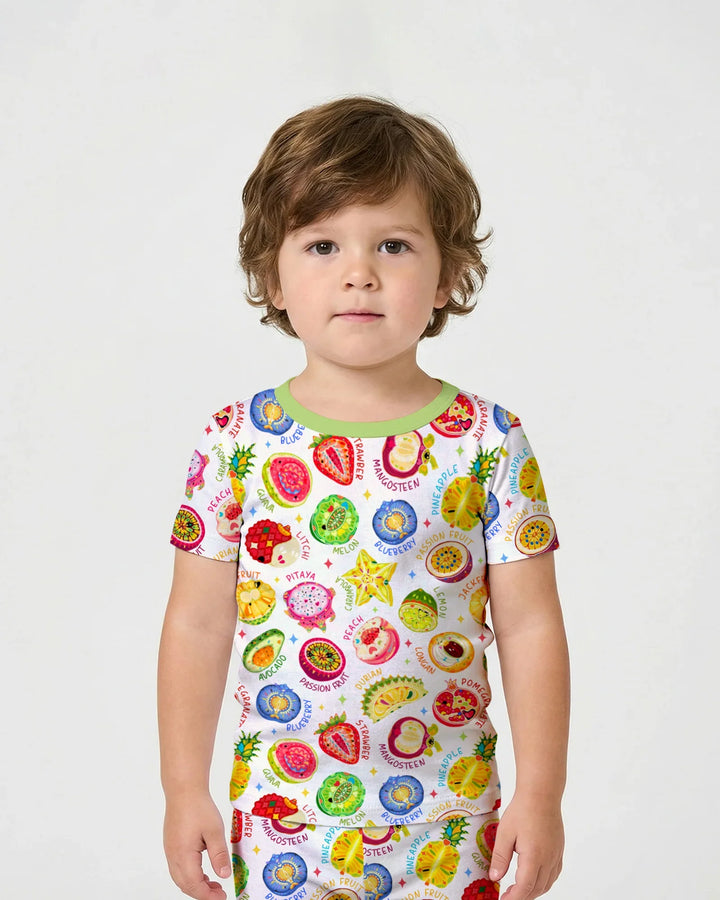 Juicy World Bamboo Two Piece Short Sleeve Shorts Pajama Set