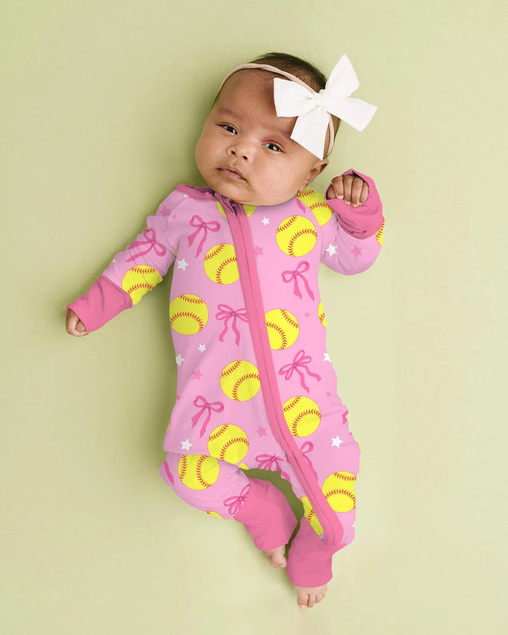 Softball Lovers Bamboo Convertible Zippy