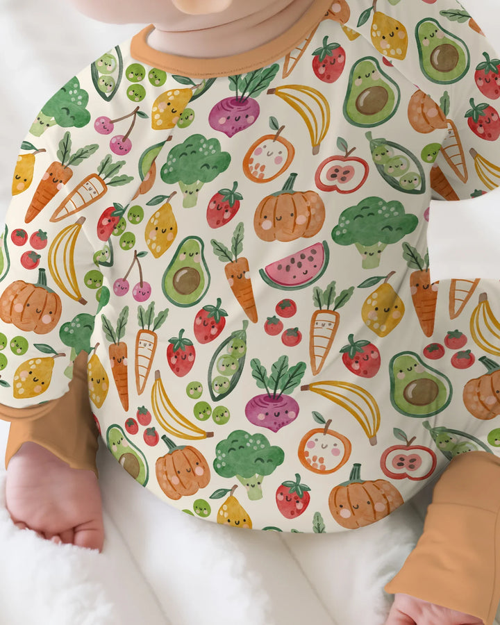 Veggie Friends Family Matching Bamboo Convertible Zippy