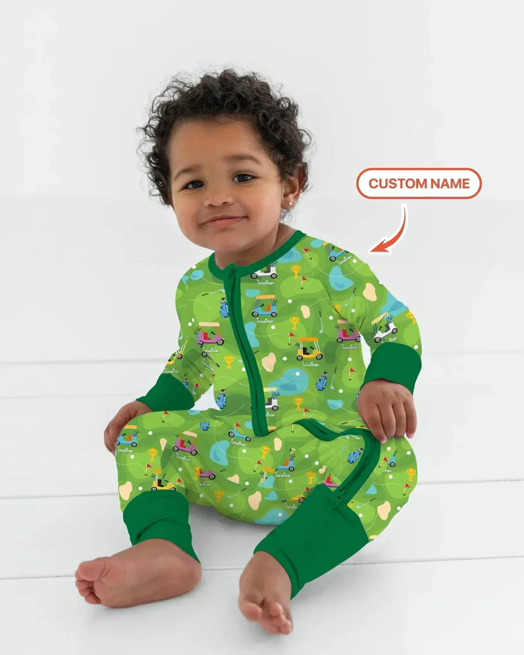 Custom Name Golf Season Family Matching Bamboo Convertible Zippy