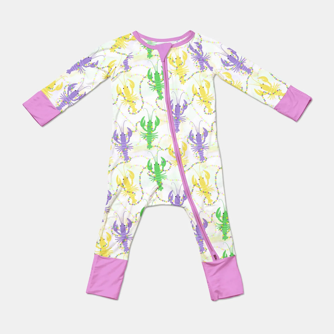 Mardi Gras Crawfish Family Matching Bamboo Convertible Zippy