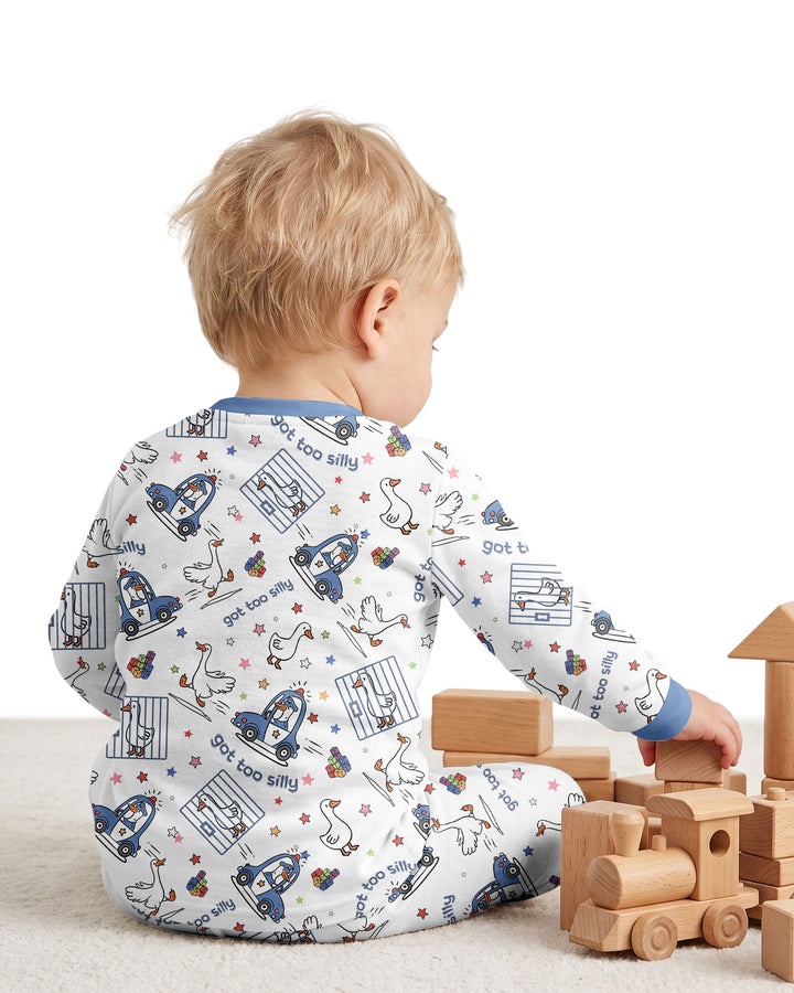 Got Too Silly  Bamboo Two Piece Long Sleeve Pajama Set