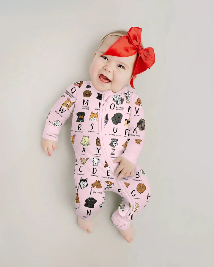 Funny Dogs Alphabet Bamboo Convertible Zippy