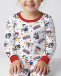 Patriotic Goose Celebrating 250 Years Bamboo Two Piece Long Sleeve Pajama Set