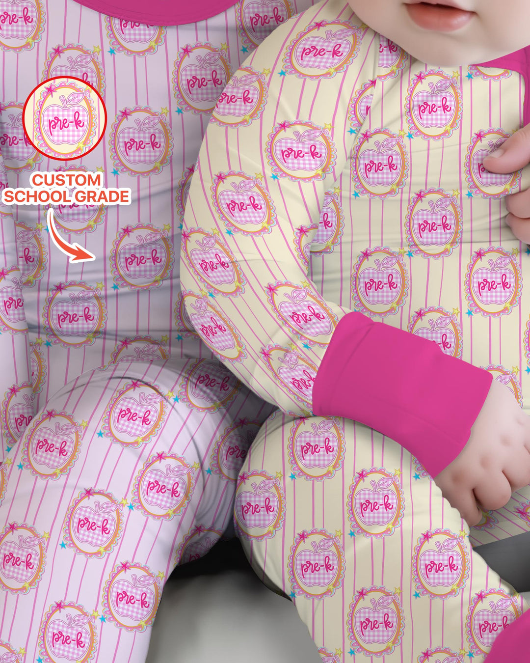 Custom Grade School Sweetie Bamboo Convertible Zippy