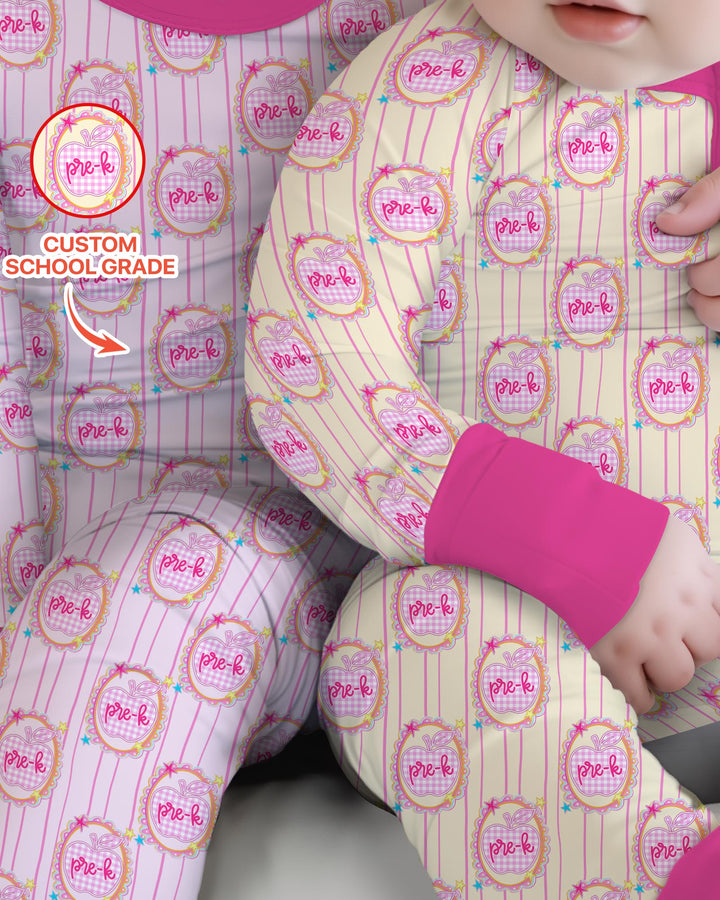 Custom Grade School Sweetie Bamboo Convertible Zippy
