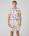 They Will Know You By Your Fruits Men Short Sleeve Short Pajama Set