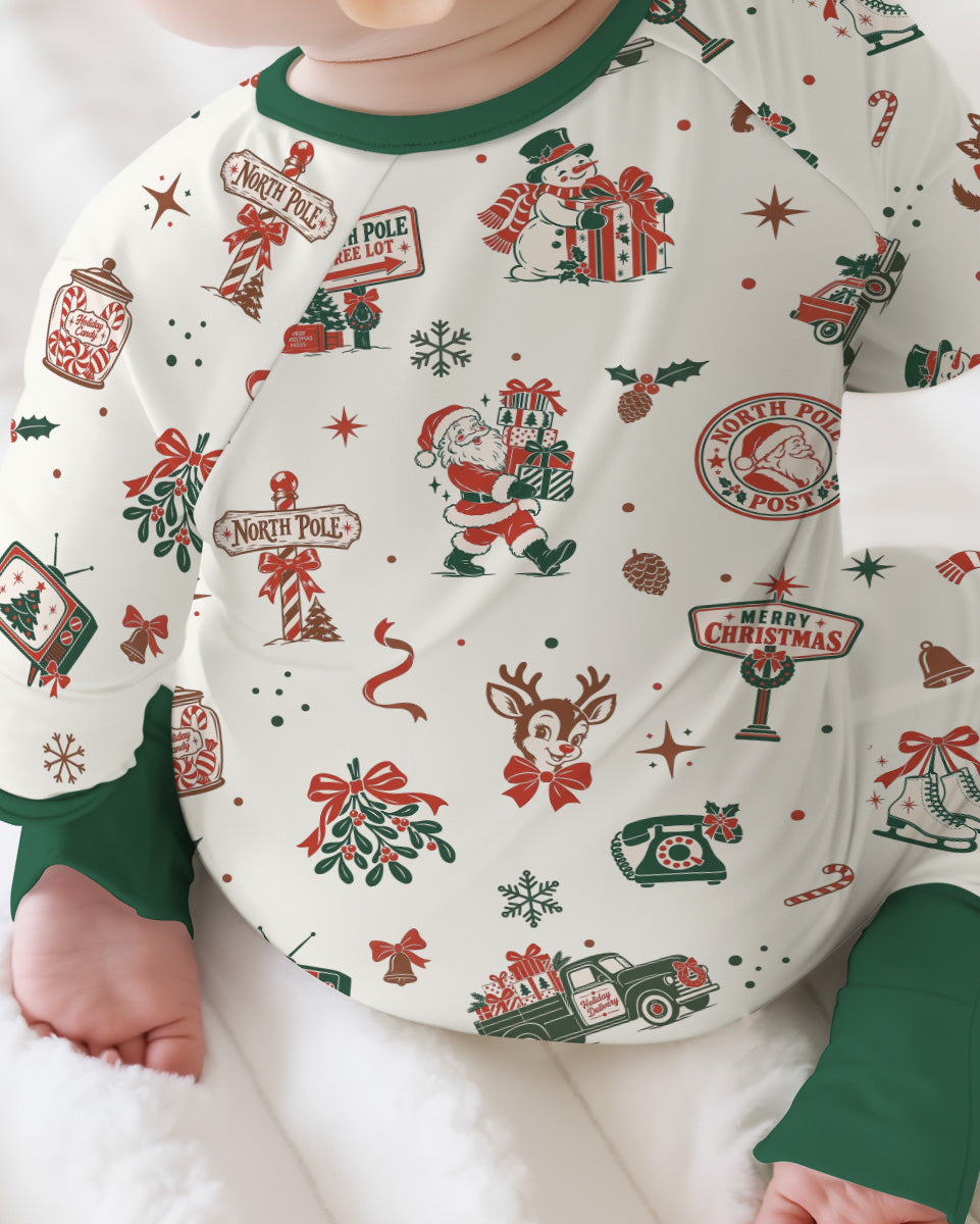North Pole Retro Bamboo Convertible Zippy