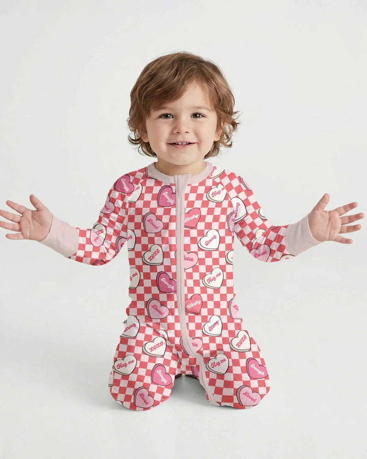 Valentine in Hearts Bamboo Convertible Zippy