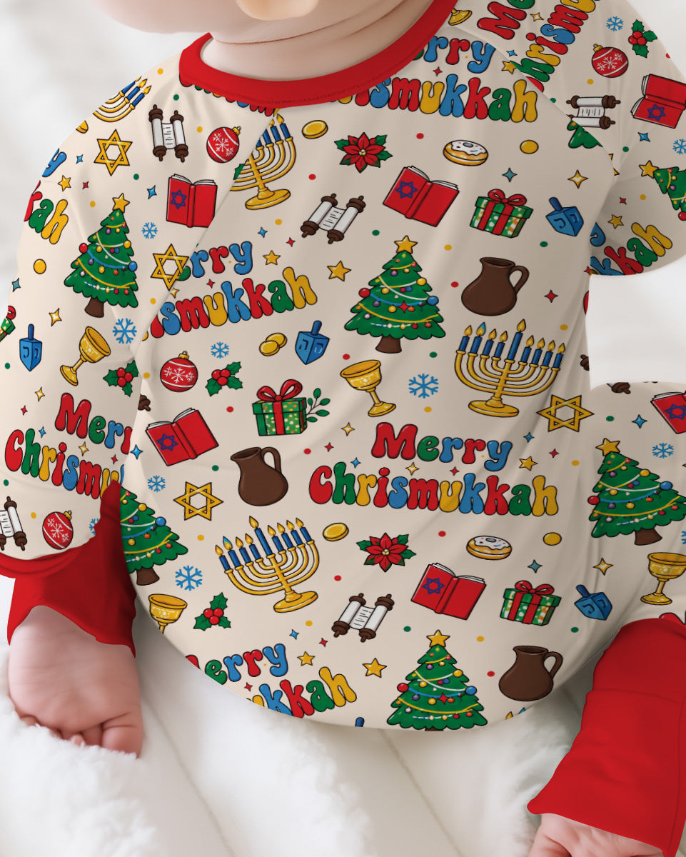 Merry Chrismukkah Bamboo Convertible Zippy